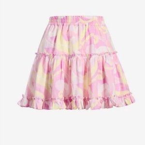 HILL HOUSE PAZ SKIRT IN CANDY KALEIDOSCOPE SIZE LARGE NWT